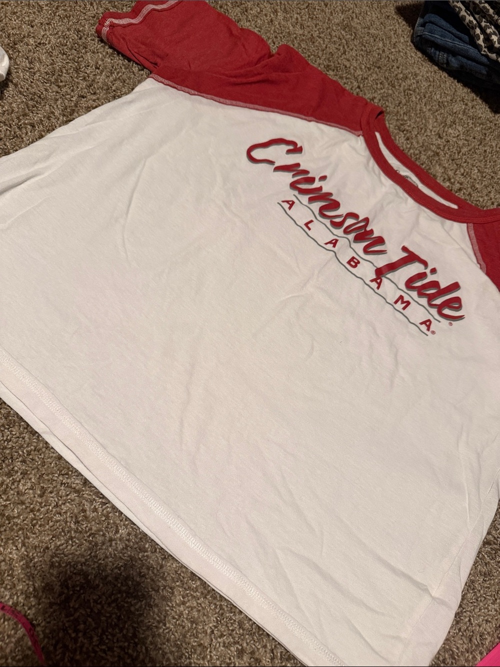 Alabama Crimson Tide crop tee (2XL) - EUC!